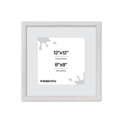 12" x 12" White Wash Natural Sierra Wall Frame
