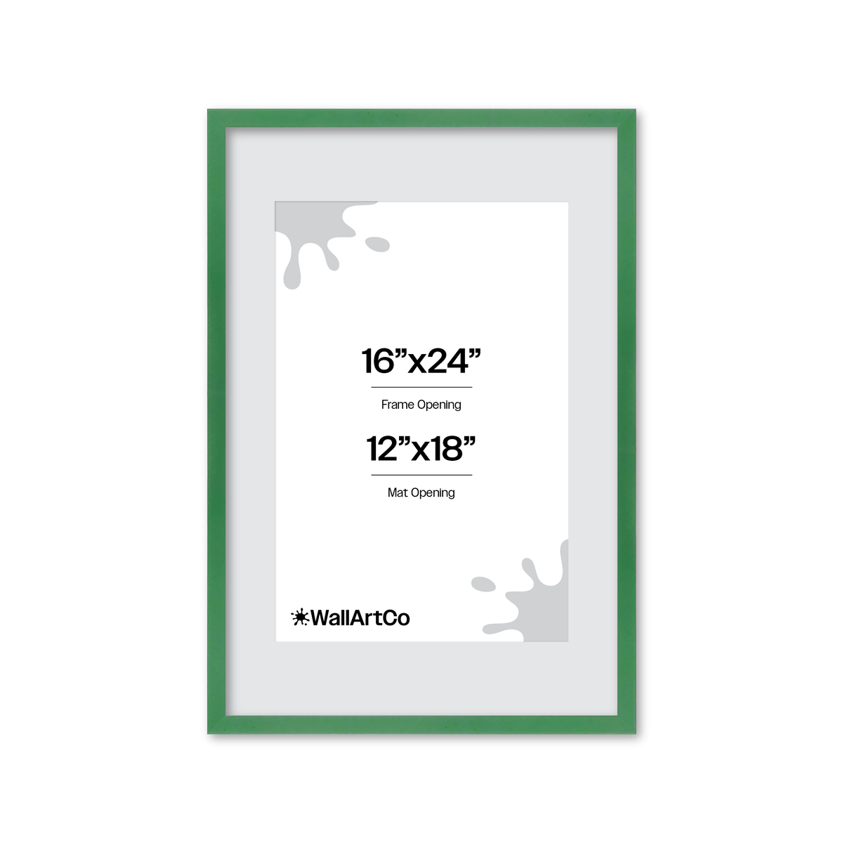 The Attention Grabber Green Picture Frame