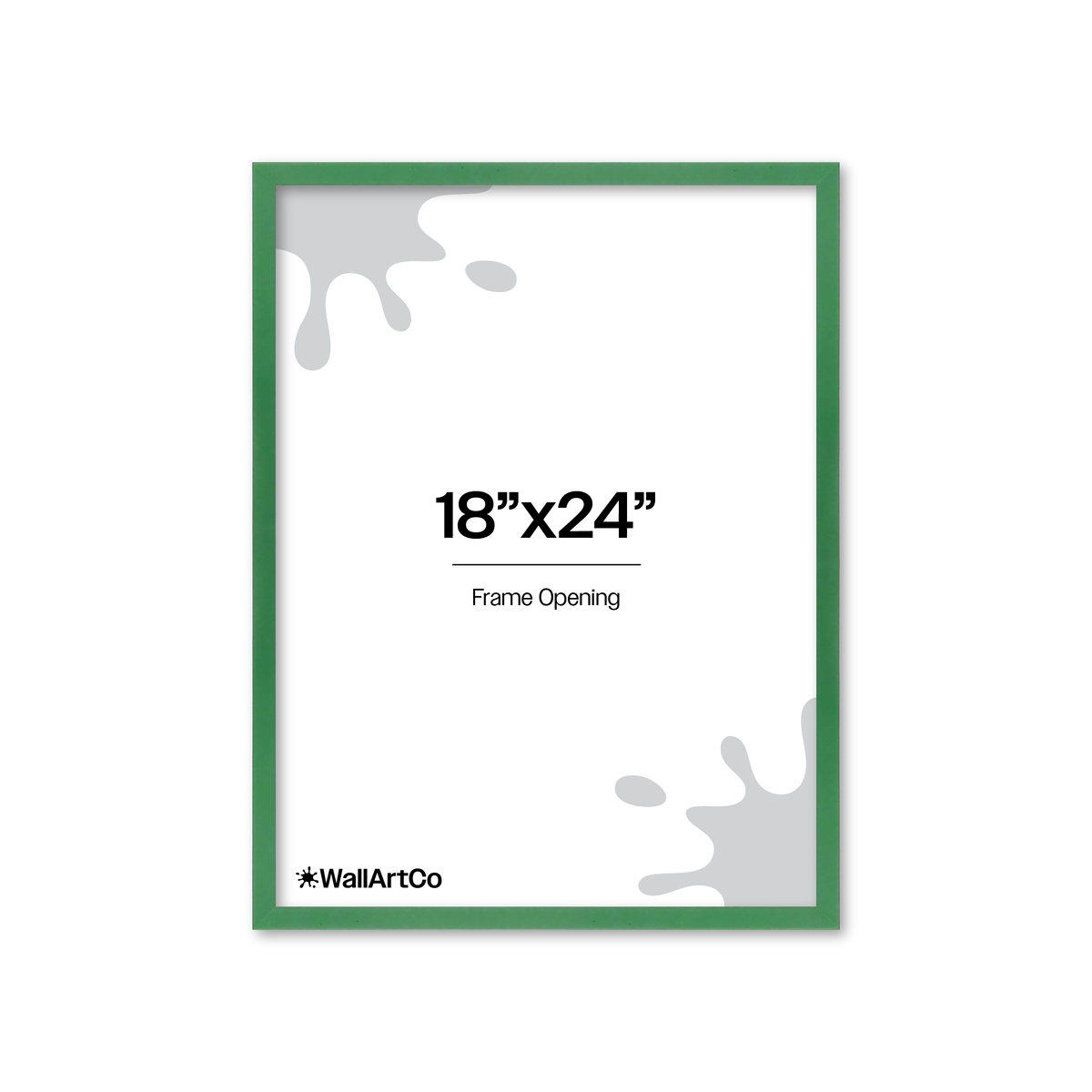 The Attention Grabber Green Picture Frame