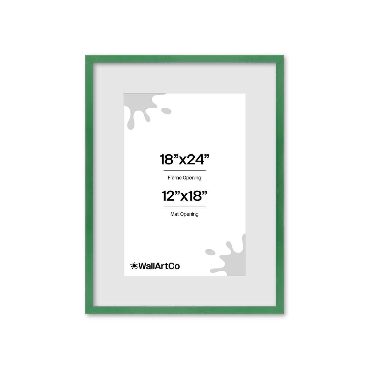 The Attention Grabber Green Picture Frame