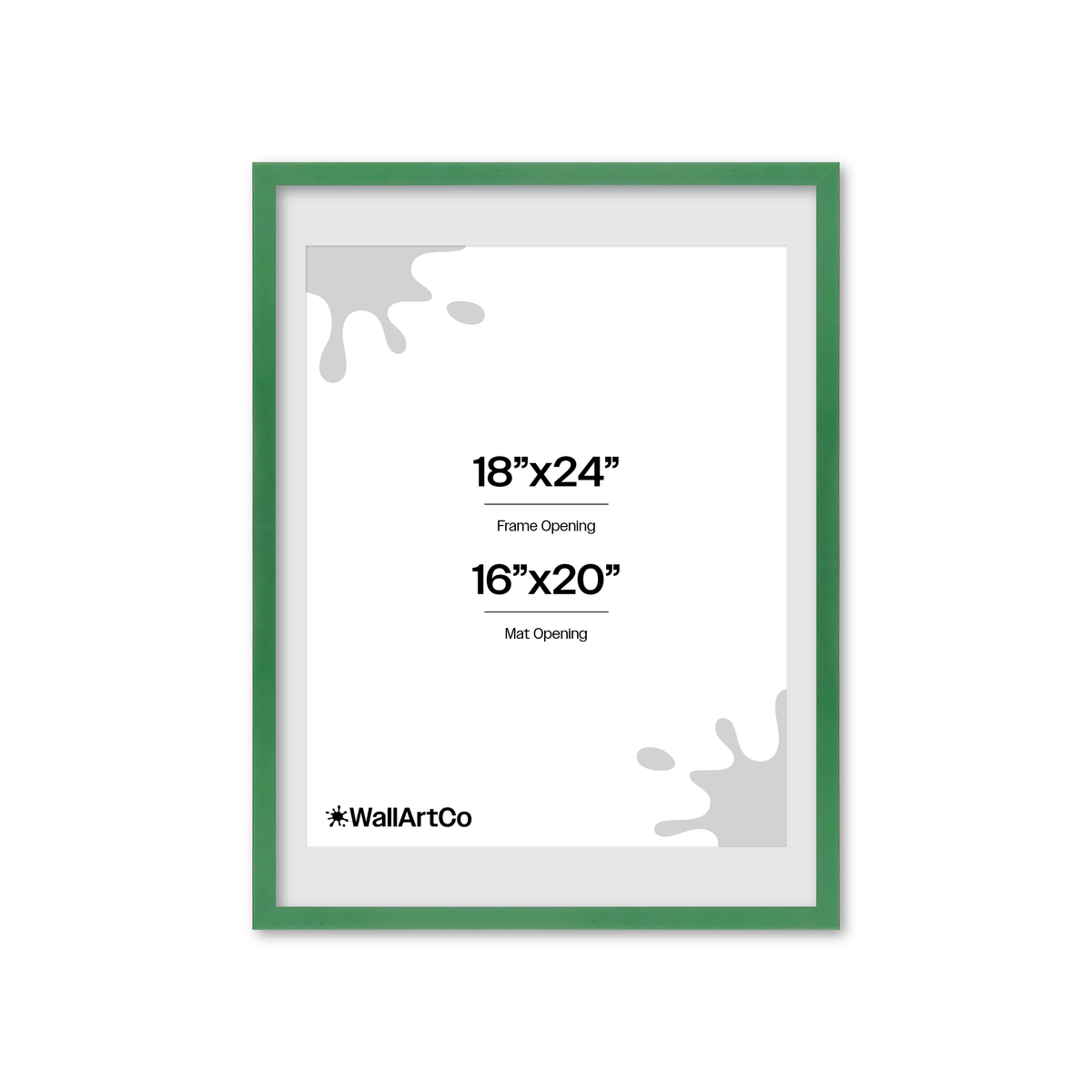 The Attention Grabber Green Picture Frame