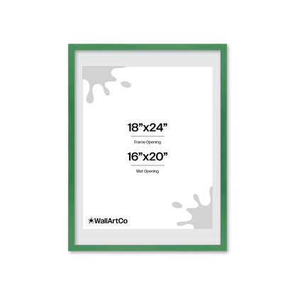 The Attention Grabber Green Picture Frame
