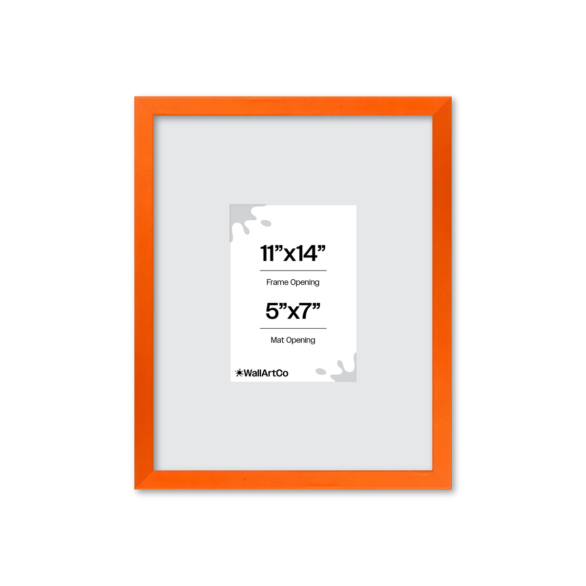 The Attention Grabber Orange Picture Frame