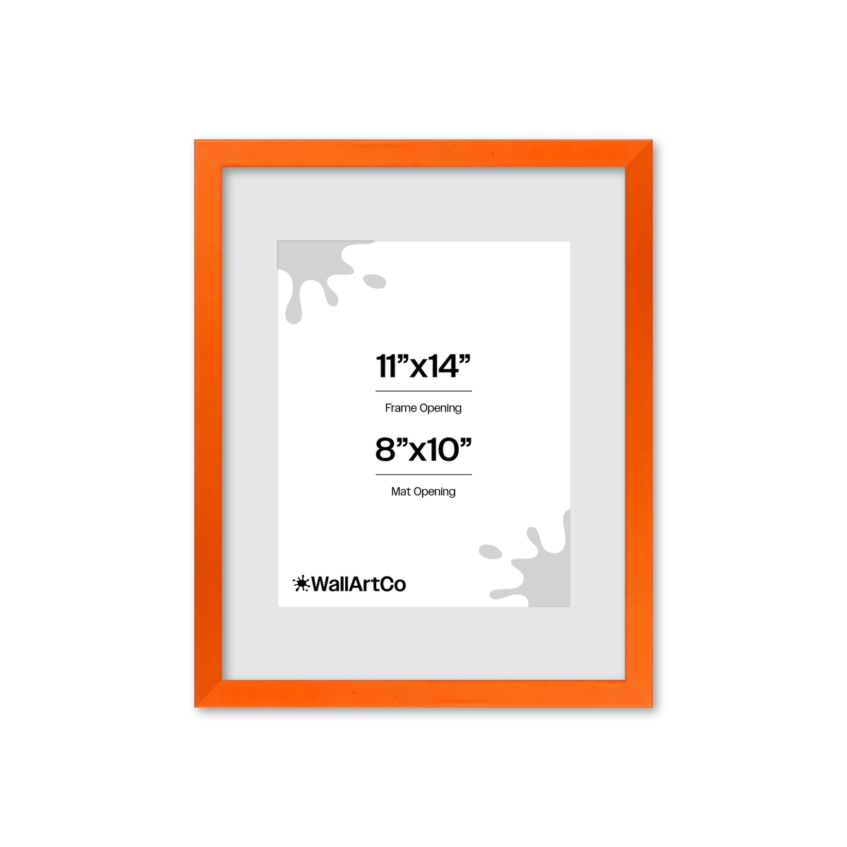 The Attention Grabber Orange Picture Frame
