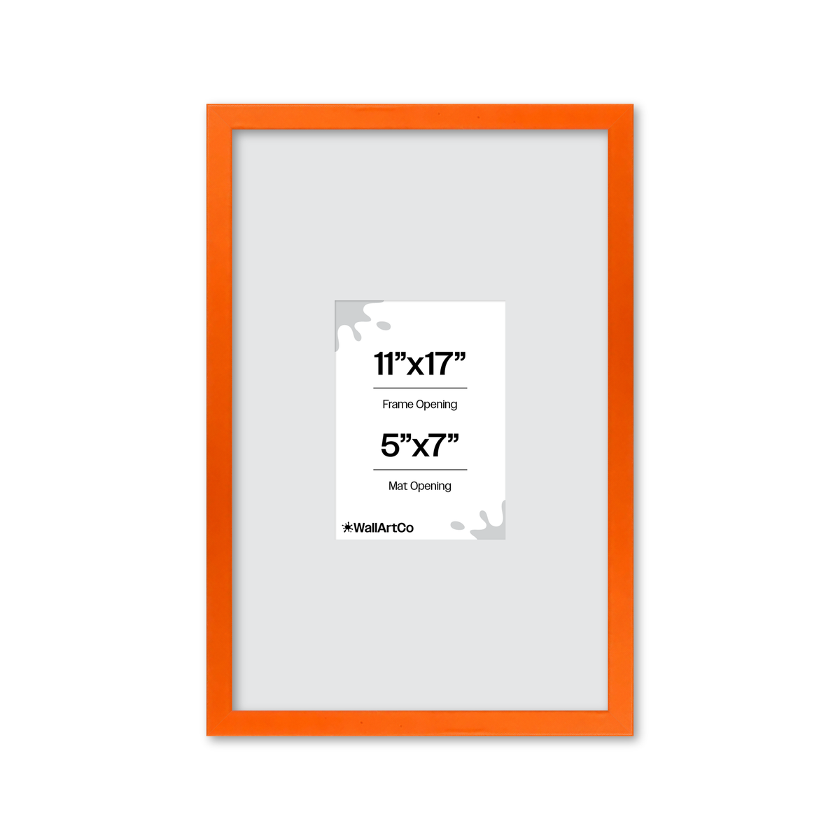 The Attention Grabber Orange Picture Frame