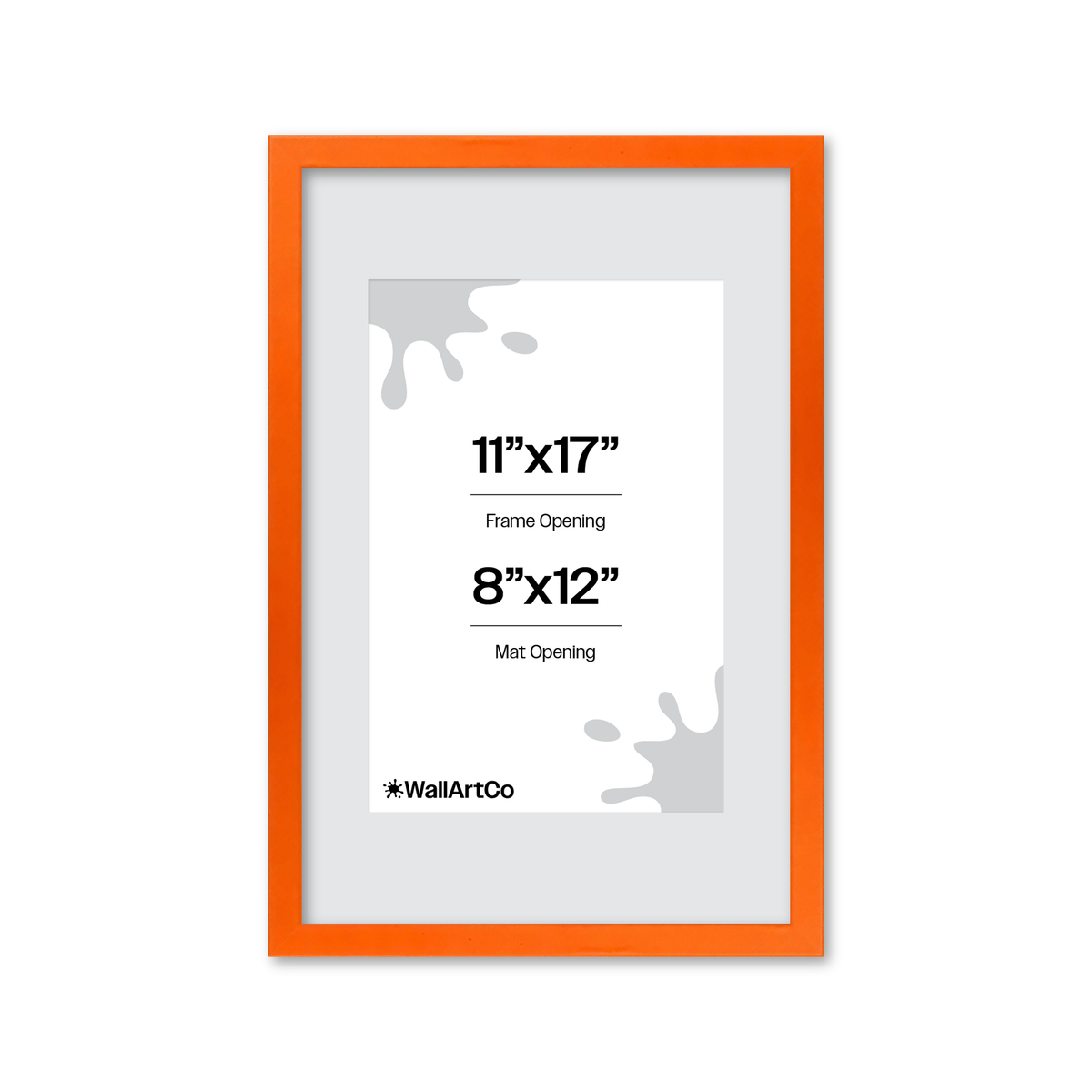 The Attention Grabber Orange Picture Frame