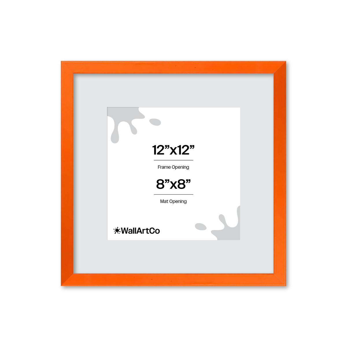 The Attention Grabber Orange Picture Frame