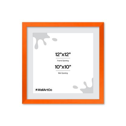 The Attention Grabber Orange Picture Frame