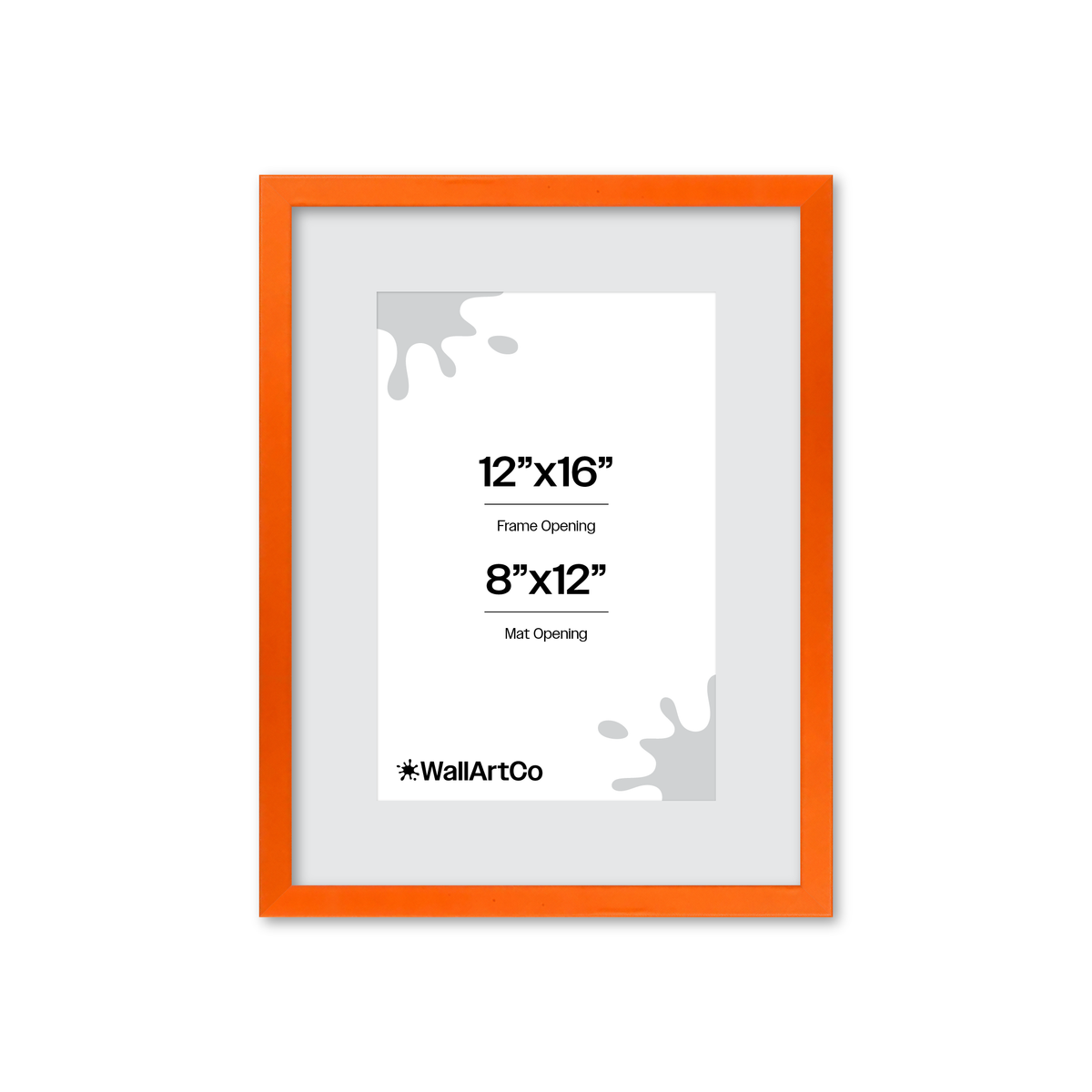 The Attention Grabber Orange Picture Frame