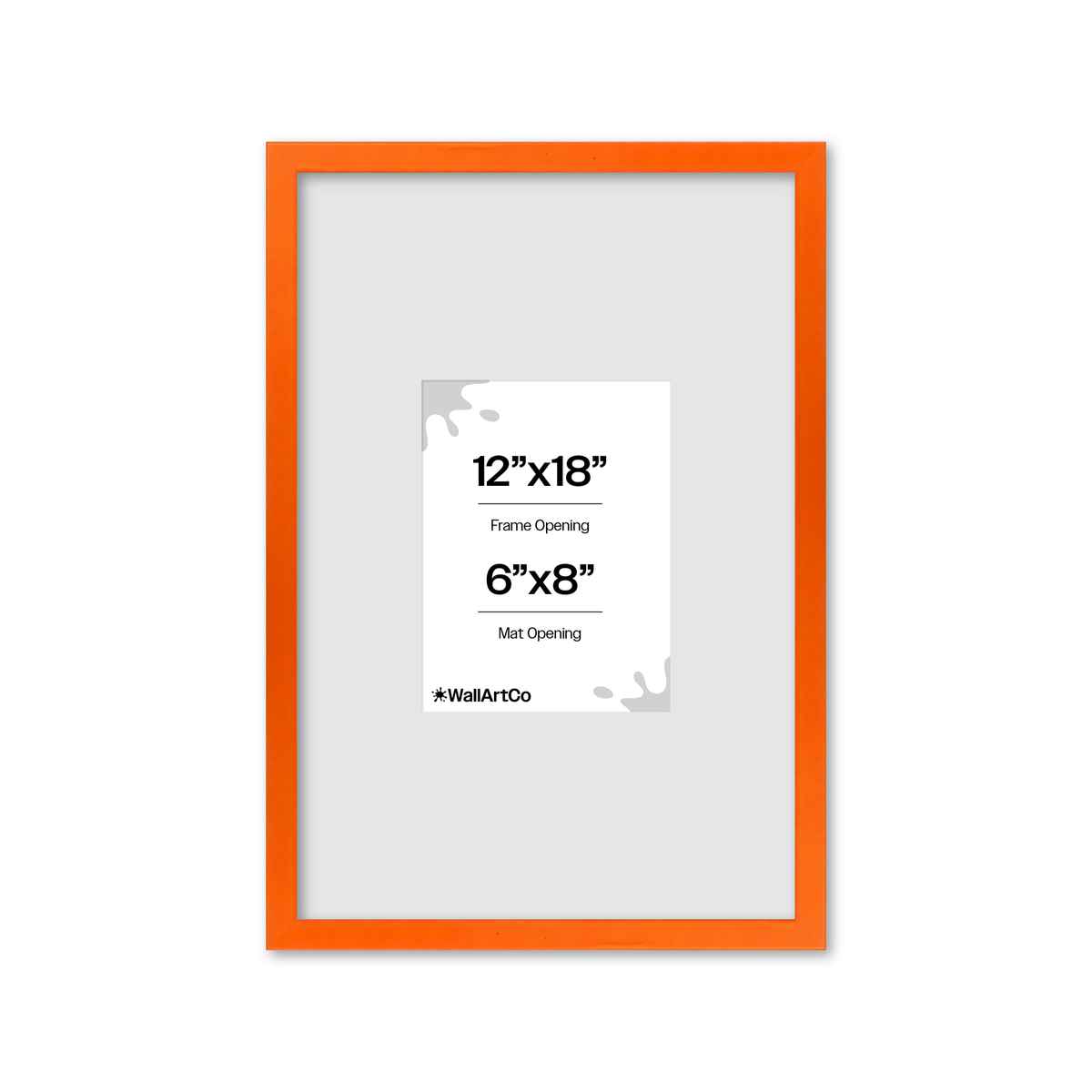 The Attention Grabber Orange Picture Frame