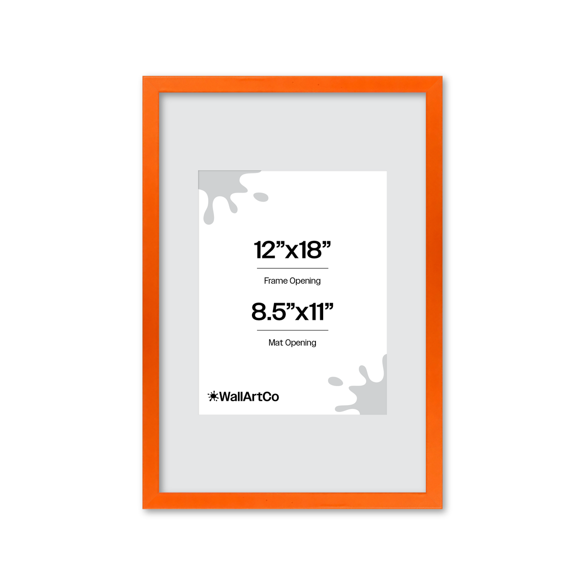 The Attention Grabber Orange Picture Frame