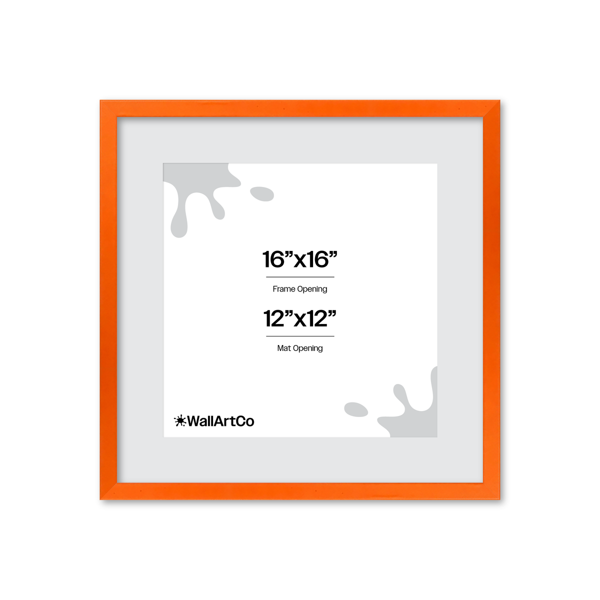 The Attention Grabber Orange Picture Frame