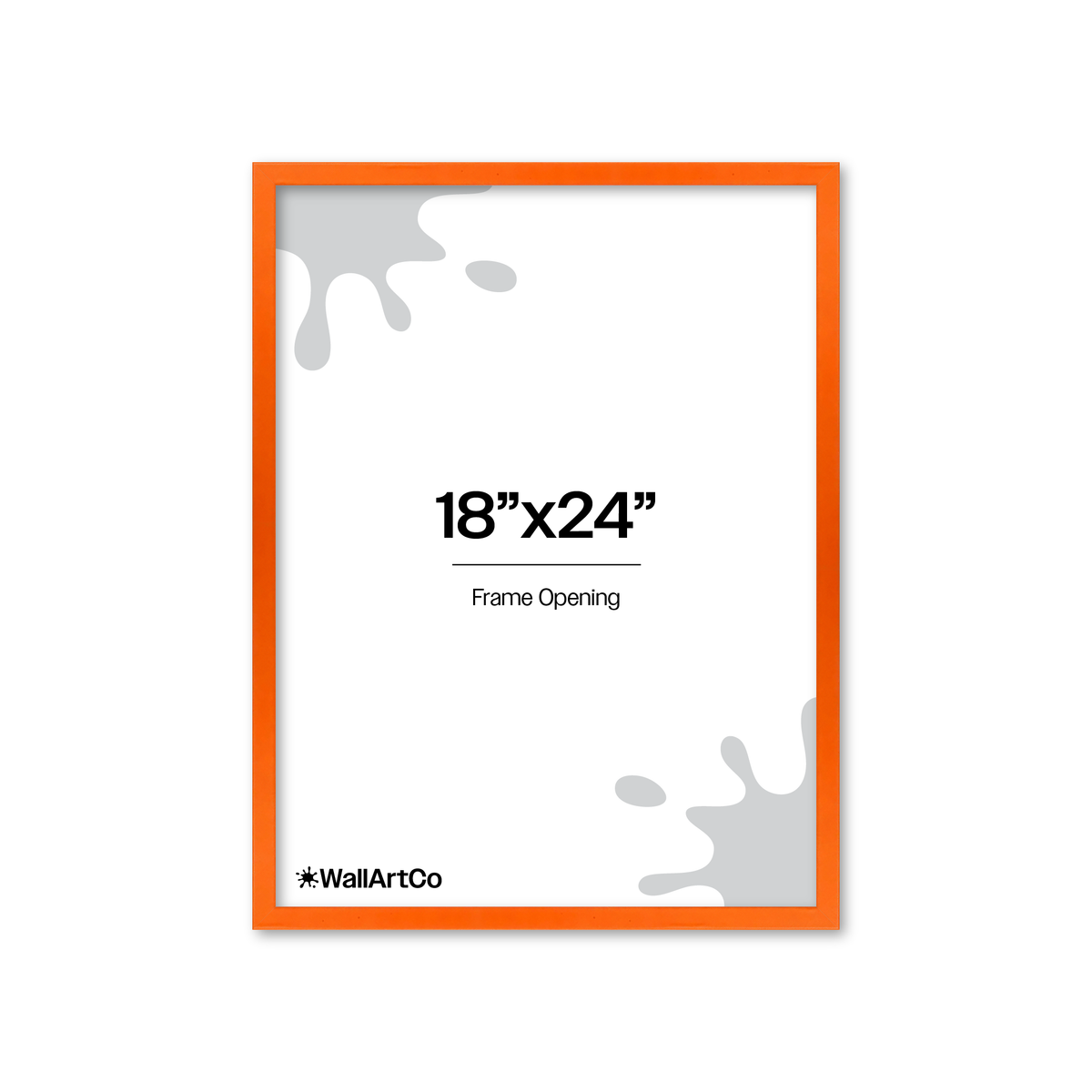 The Attention Grabber Orange Picture Frame