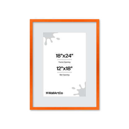 The Attention Grabber Orange Picture Frame