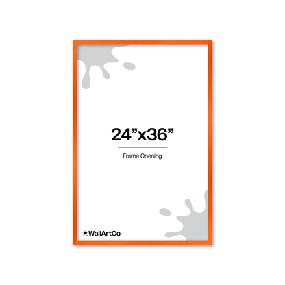 The Attention Grabber Orange Picture Frame