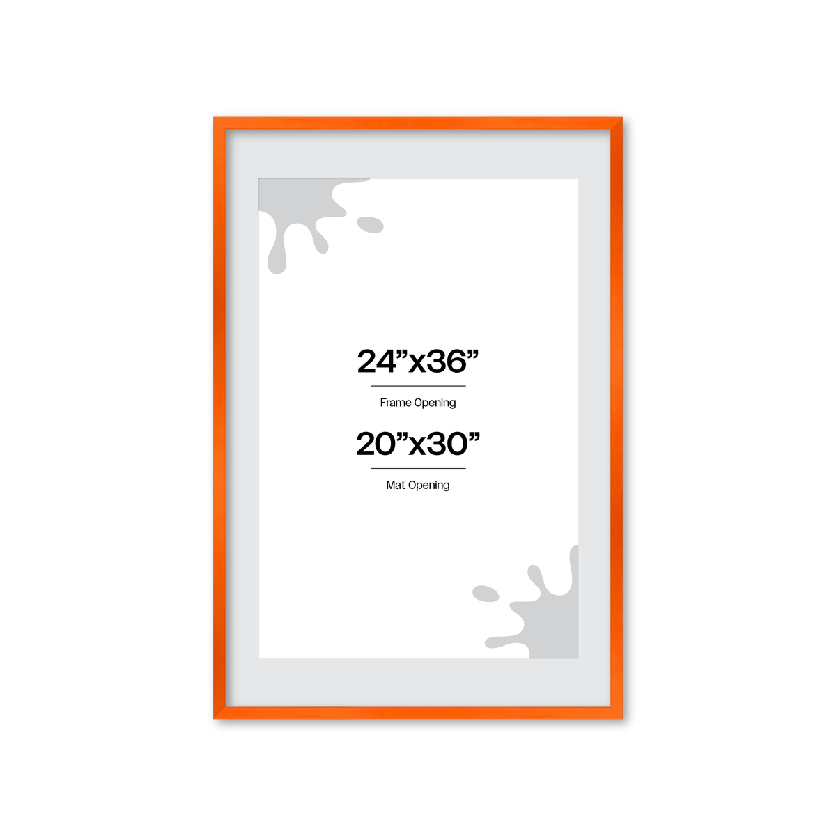 The Attention Grabber Orange Picture Frame