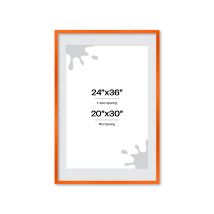 The Attention Grabber Orange Picture Frame