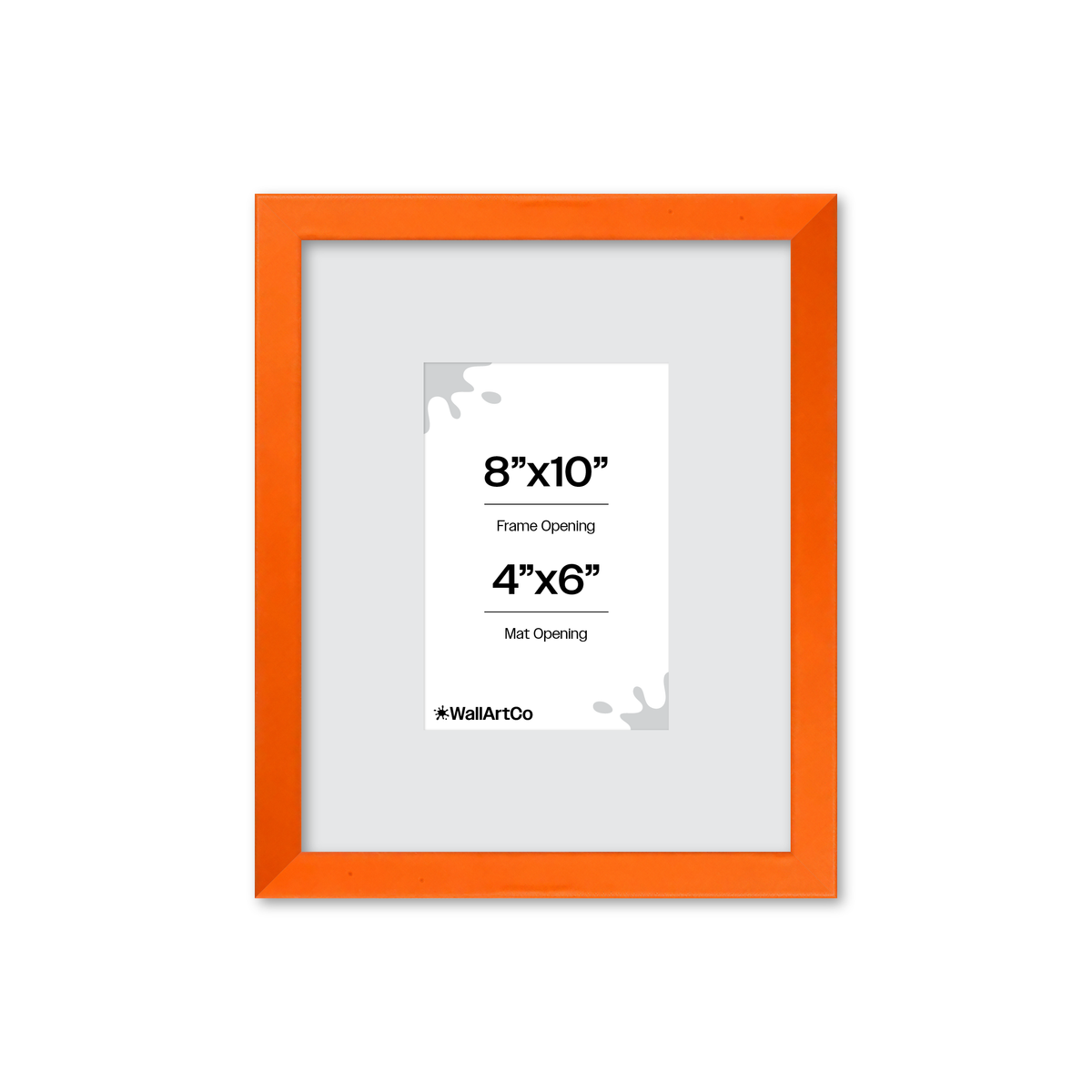 The Attention Grabber Orange Picture Frame