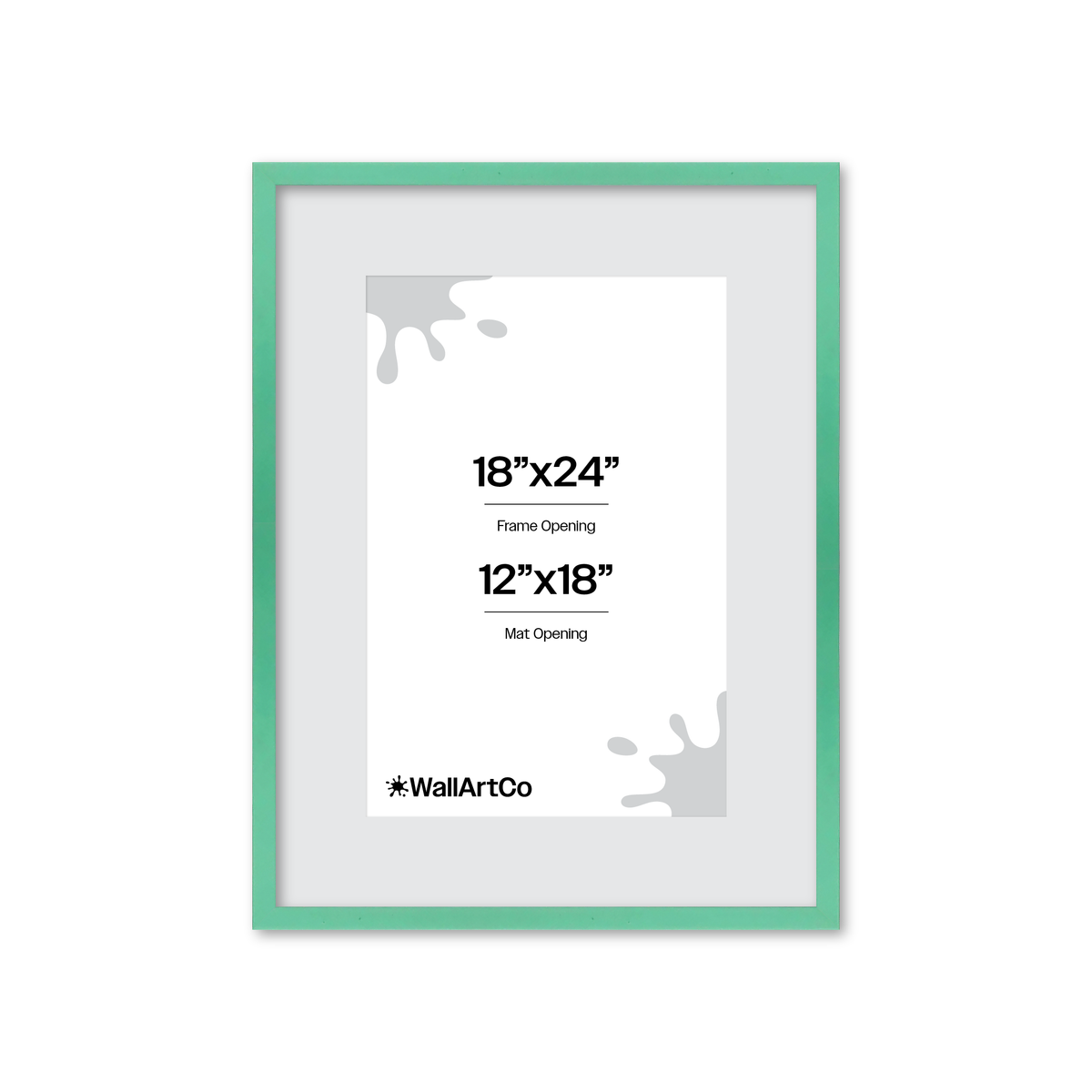 The Attention Grabber Light Green Picture Frame