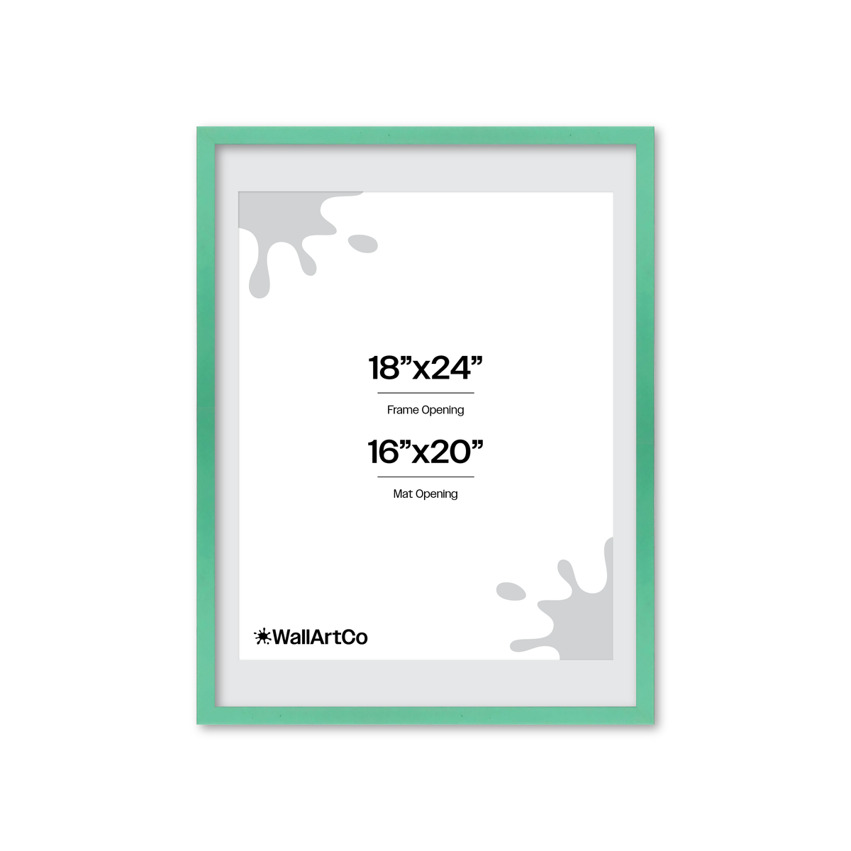 The Attention Grabber Light Green Picture Frame