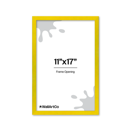 The Attention Grabber Yellow Picture Frame