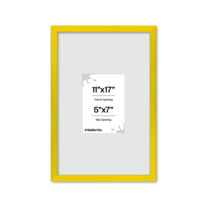 The Attention Grabber Yellow Picture Frame