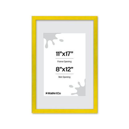The Attention Grabber Yellow Picture Frame