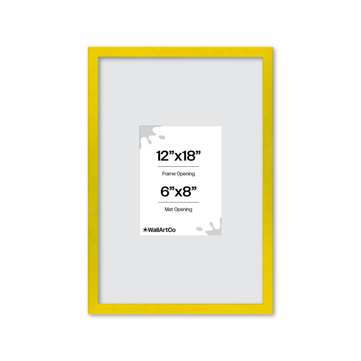 The Attention Grabber Yellow Picture Frame