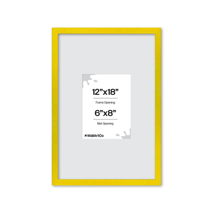 The Attention Grabber Yellow Picture Frame