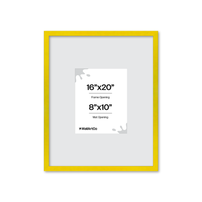 The Attention Grabber Yellow Picture Frame
