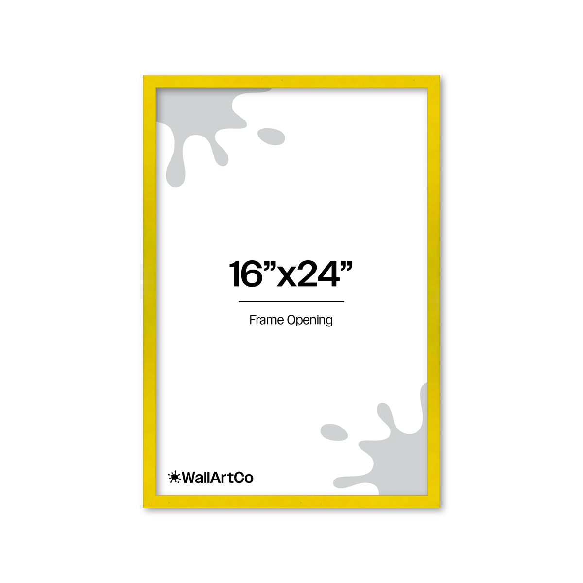 The Attention Grabber Yellow Picture Frame