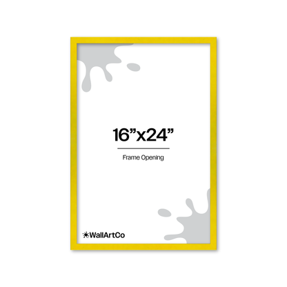 The Attention Grabber Yellow Picture Frame