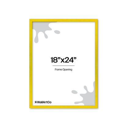 The Attention Grabber Yellow Picture Frame