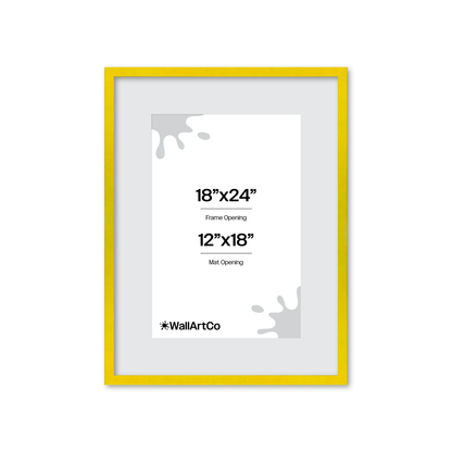 The Attention Grabber Yellow Picture Frame