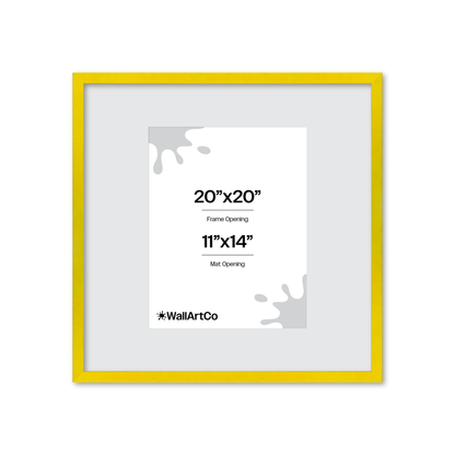 The Attention Grabber Yellow Picture Frame