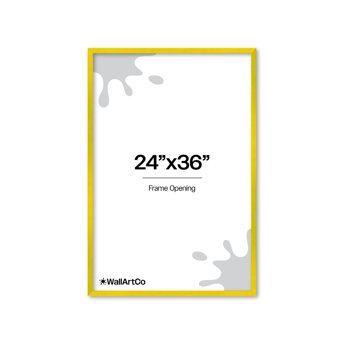 The Attention Grabber Yellow Picture Frame