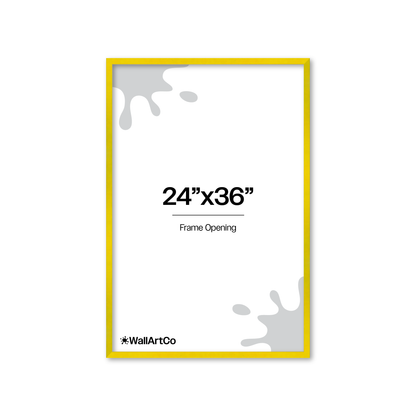 The Attention Grabber Yellow Picture Frame