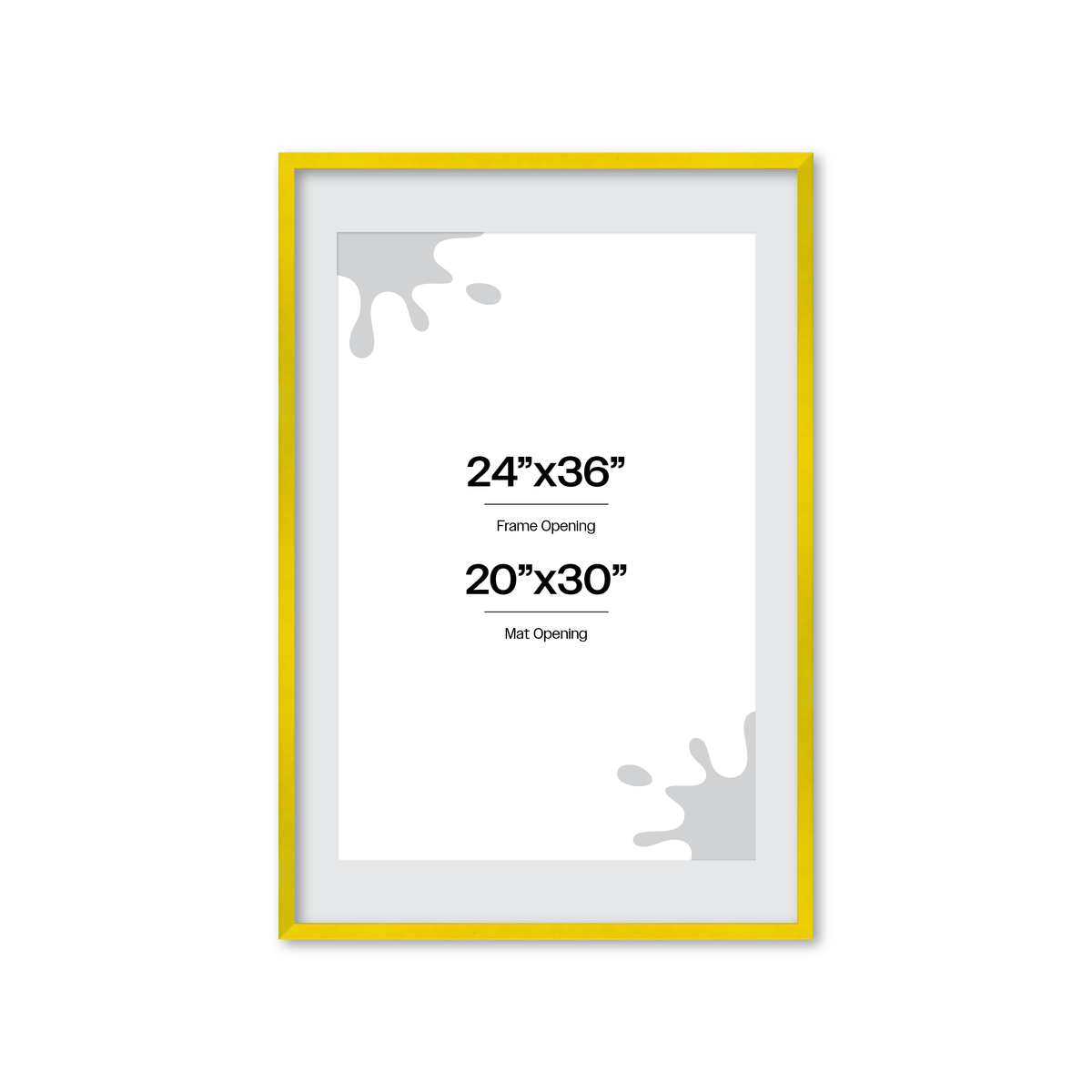 The Attention Grabber Yellow Picture Frame