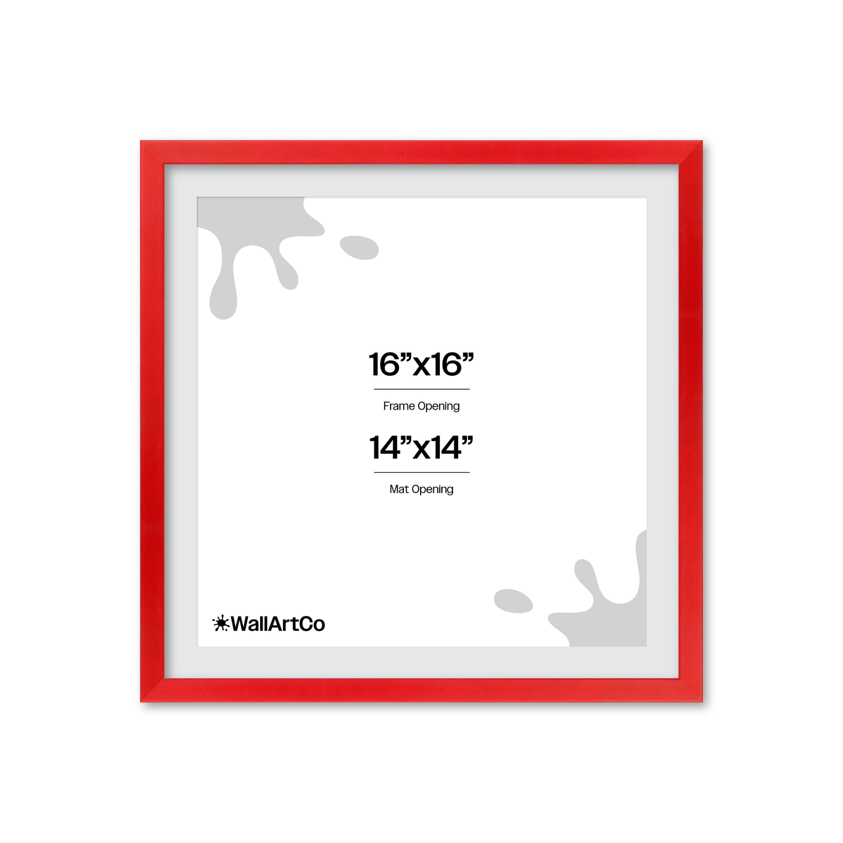 The Attention Grabber Red Picture Frame
