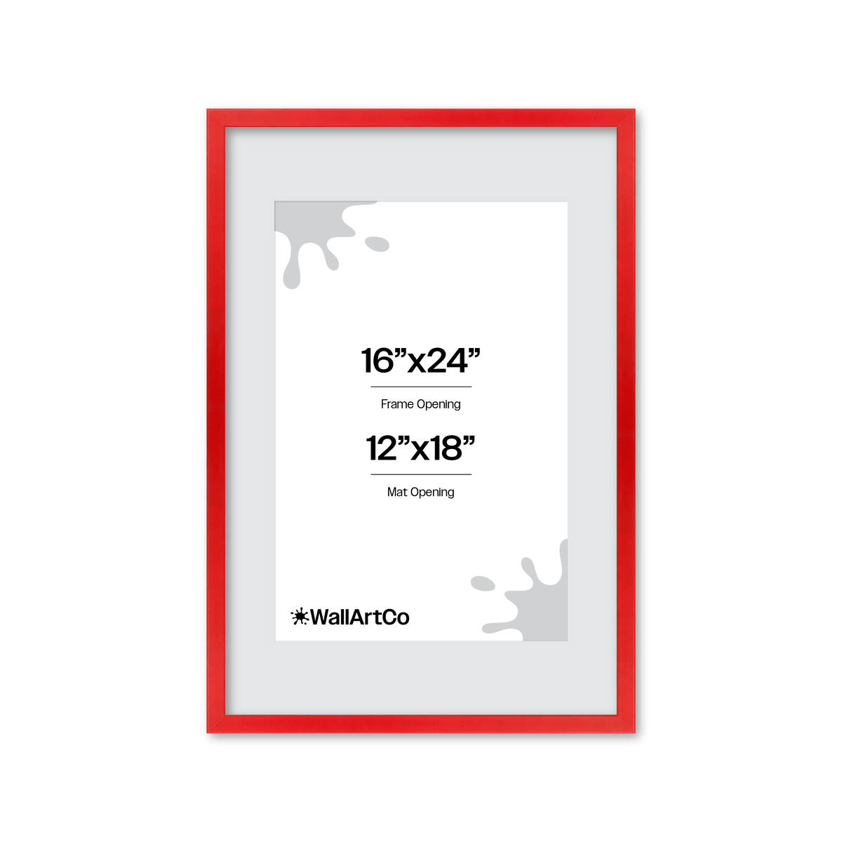 The Attention Grabber Red Picture Frame
