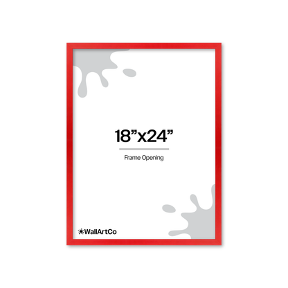 The Attention Grabber Red Picture Frame