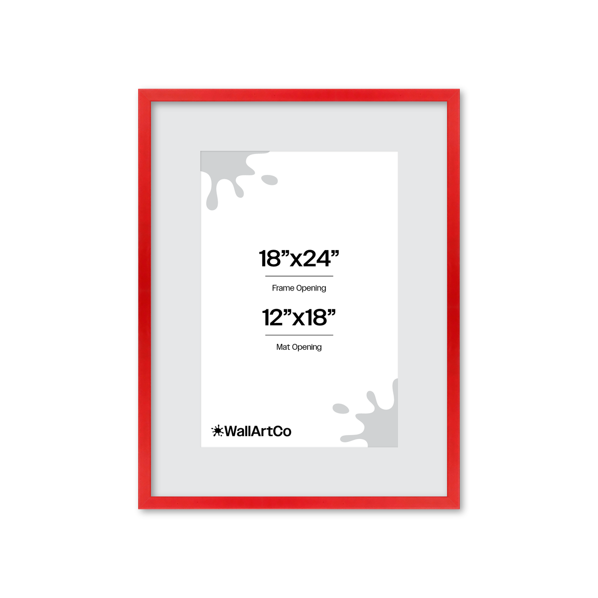The Attention Grabber Red Picture Frame