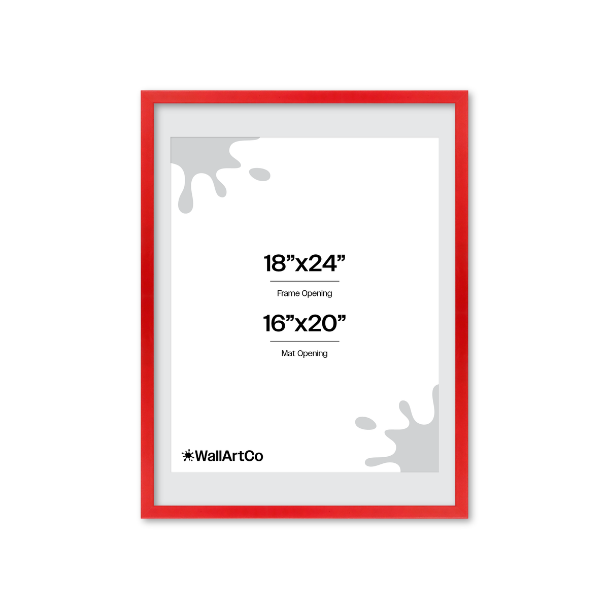 The Attention Grabber Red Picture Frame