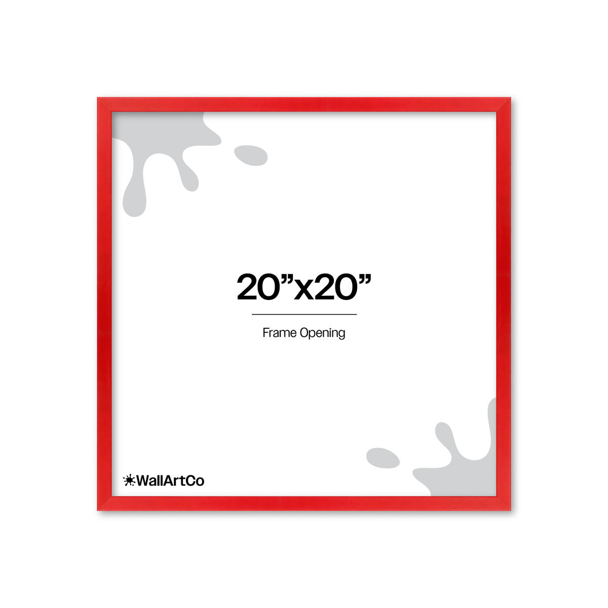The Attention Grabber Red Picture Frame