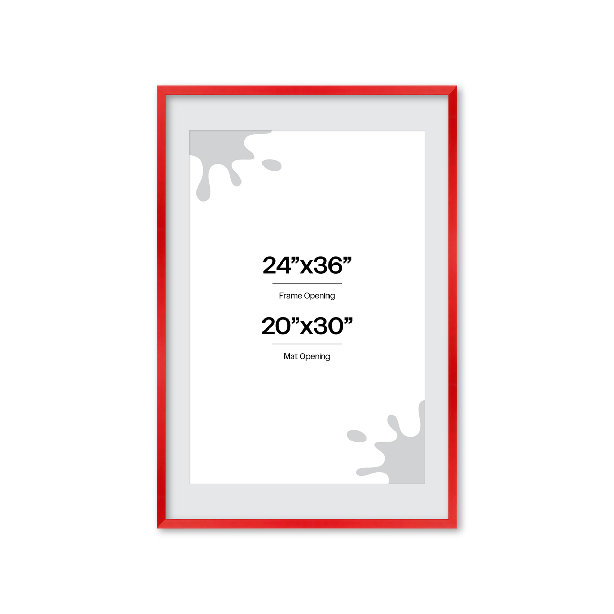 The Attention Grabber Red Picture Frame
