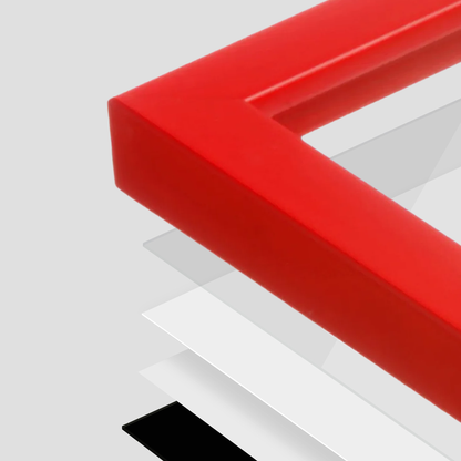 The Attention Grabber Red Picture Frame