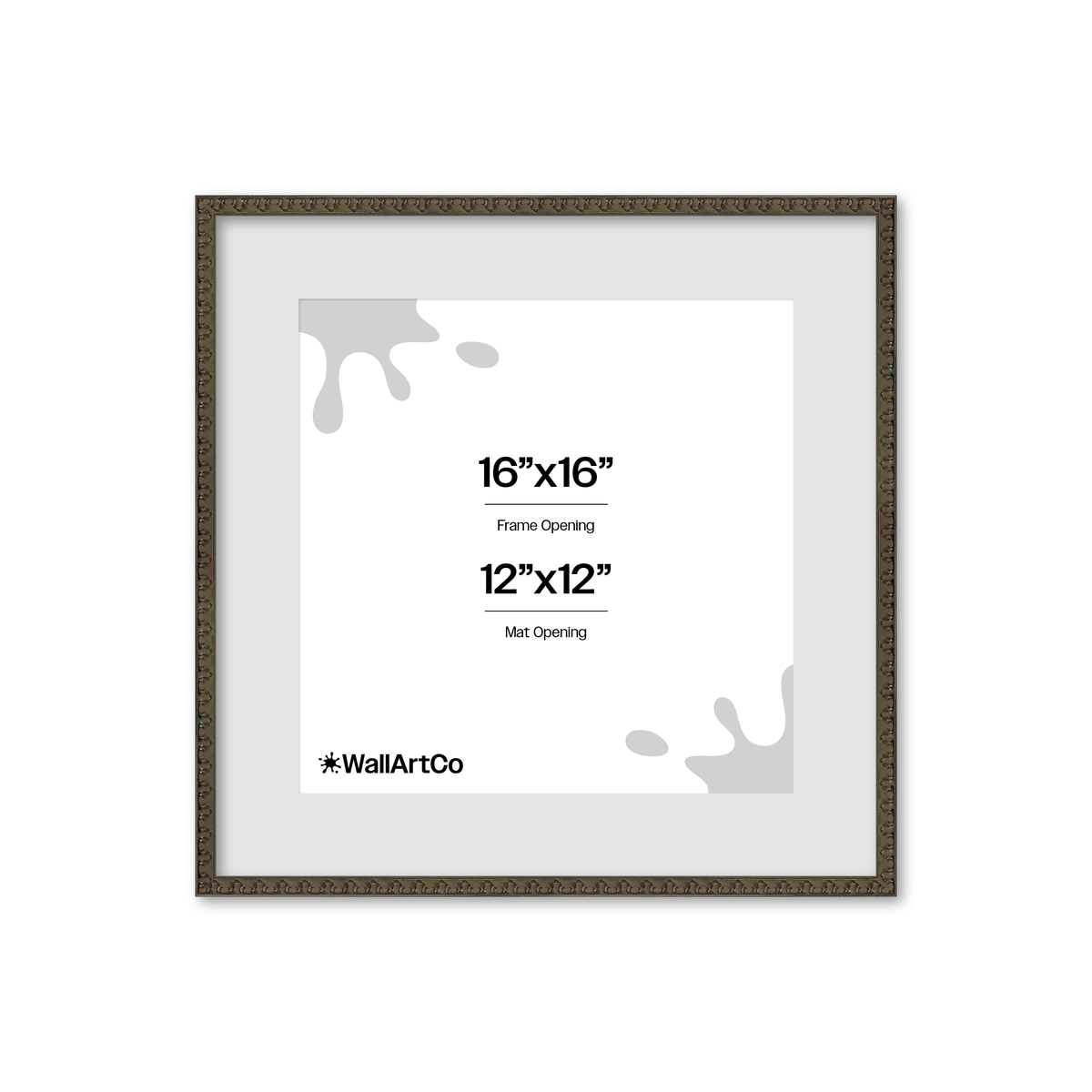 The Quiet Drama Black Picture Frame