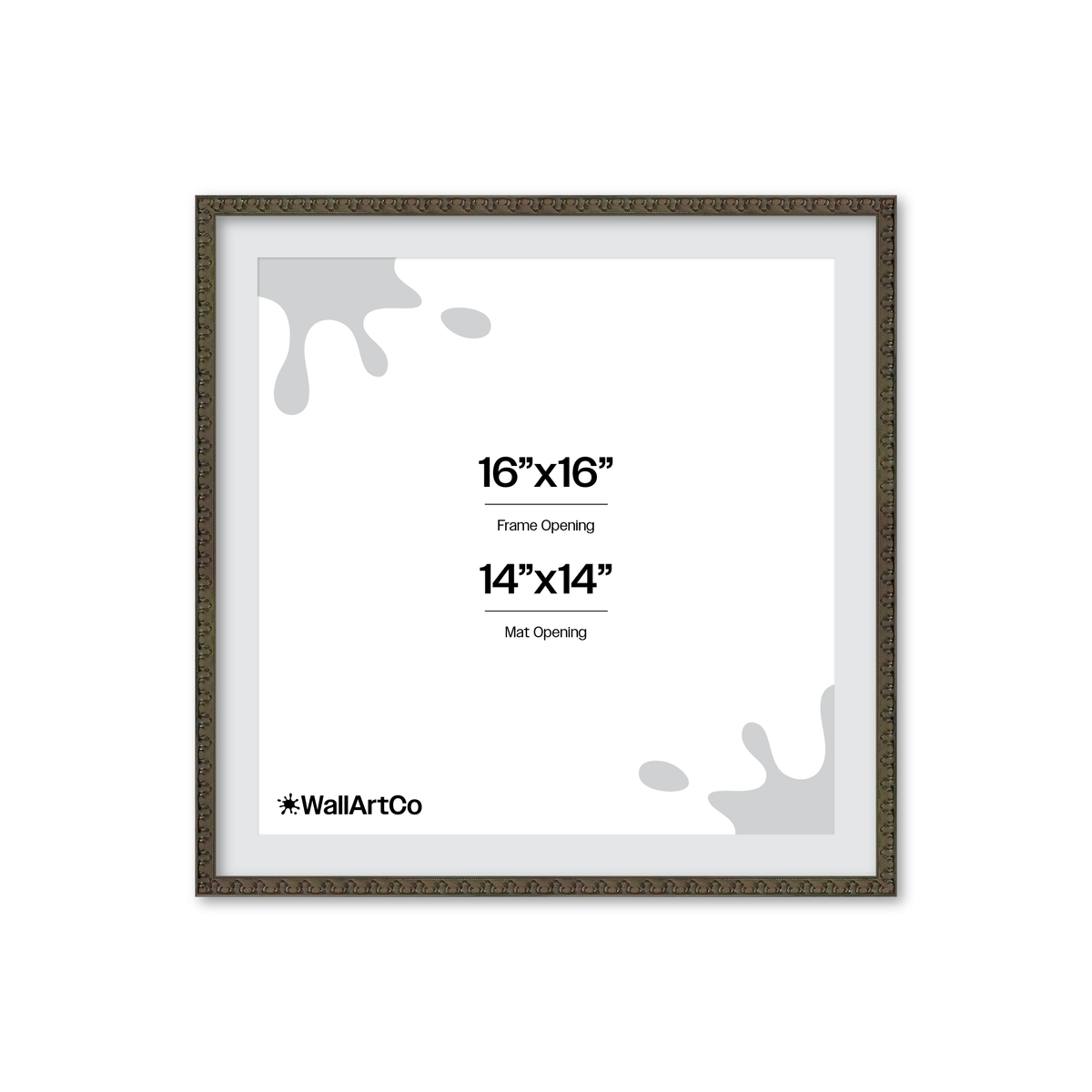 The Quiet Drama Black Picture Frame