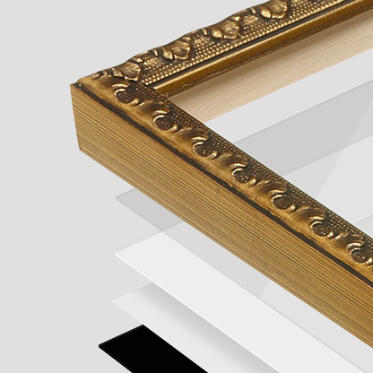 The Quiet Drama Bronze Picture Frame