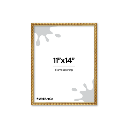 The Quiet Drama Gold Picture Frame